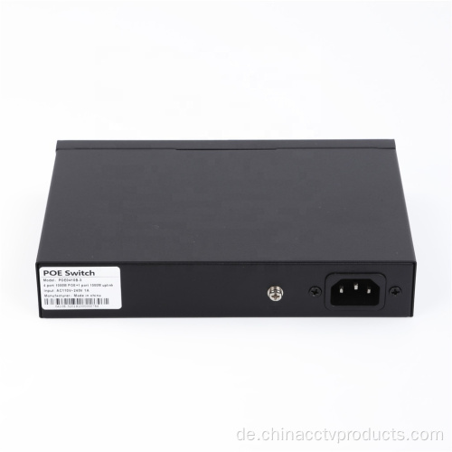 Full Gigabit 4 Port CCTV Poe Switch 48V